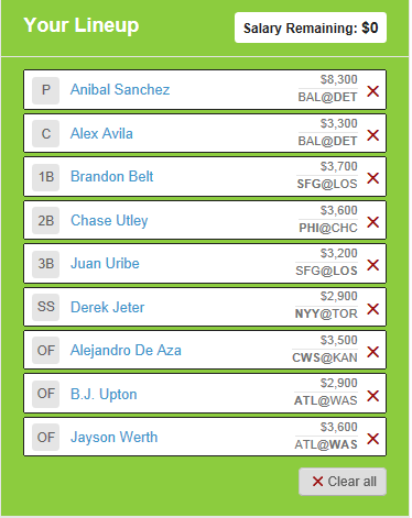 lineup