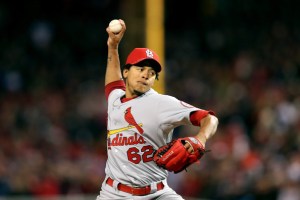 Carlos Martinez prepares to bring his 98 MPH Fastball to the rotation as the fifth starter in St. Louis, yes please